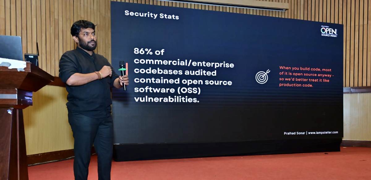 Pralhad at OpenSourceConf